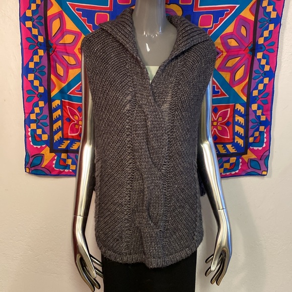 Knit Poncho, O/S - Picture 2 of 7